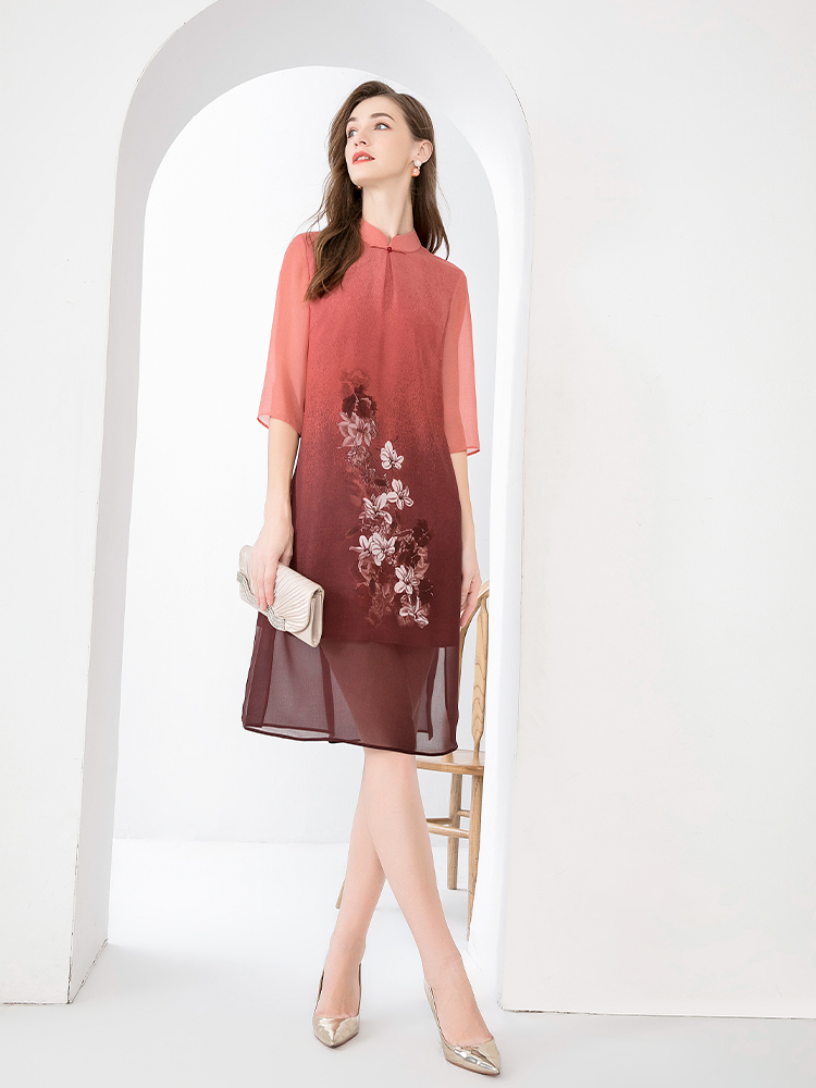 復古儒雅氣質連衣裙